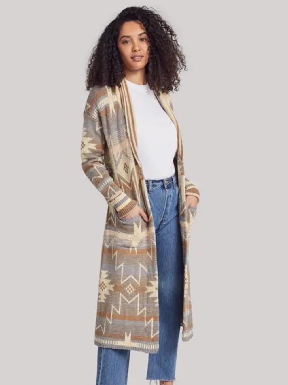 Faherty Brand Paloma Duster Cardigan Beach Morning Star